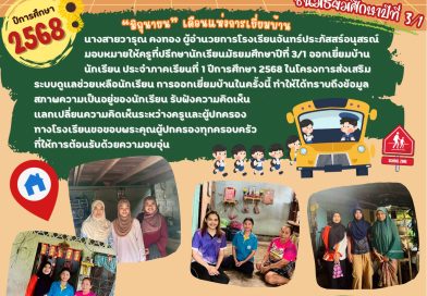 กิจกรรมเยี่ยมบ้านนักเรียนชั้นมัธยมศึกษาปีที่ 3